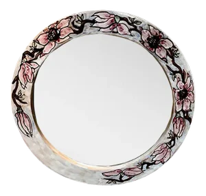Italian Ceramic Mirror by Elio Schiavon for Erhart SKK, 1960s