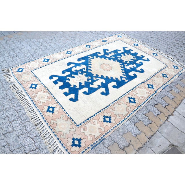 1960s Decorative Anatolian Vintage Carpet For Sale - Image 5 of 11