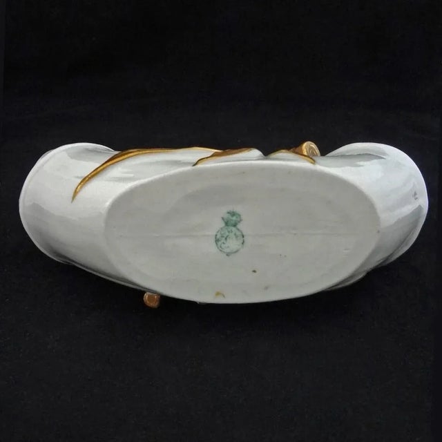 Antique Royal Worcester Faux Bamboo Double Mouth Vase For Sale In Philadelphia - Image 6 of 6
