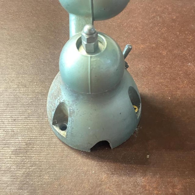 Green Small Vintage Green Arm Wall Light by Jean-Louis Domecq for Jielde, 1950s For Sale - Image 8 of 9