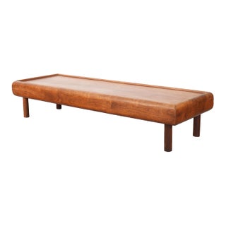 Adrian Pearsall for Craft Associates Model 2185-Tw Solid Walnut Coffee Table For Sale