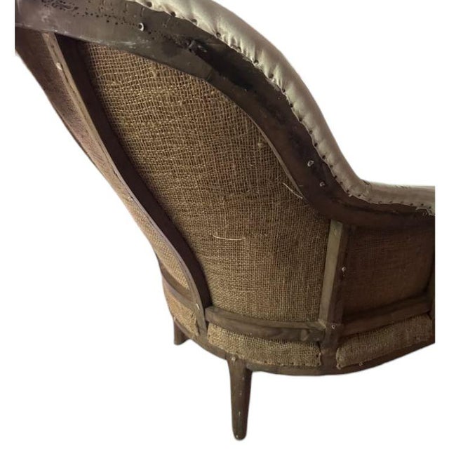 French Country 1980s The Deconstructed French Barrel-Back Chair by Restoration Hardware For Sale - Image 3 of 6