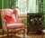 Chinoiserie Vintage Chinoiserie Black Lacquer Floral and Bird Cabinet For Sale - Image 3 of 10