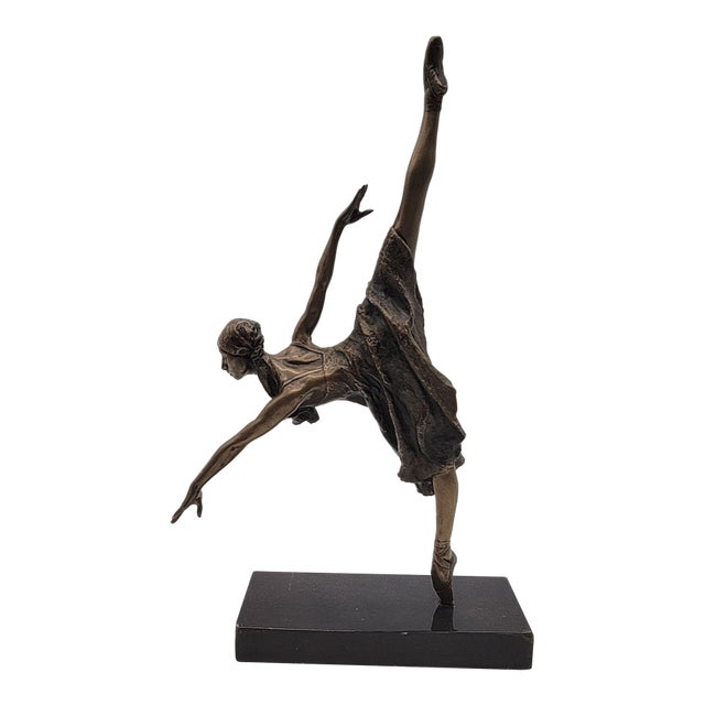 1990s Brenda Naylor Makarova Rehearsing Bronze Sculpture 3/9 Limited Edition For Sale