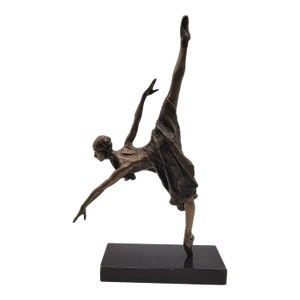 1990s Brenda Naylor Makarova Rehearsing Bronze Sculpture 3/9 Limited Edition