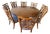 Century Furniture Round Pedestal Dining Table & 8 Chairs For Sale