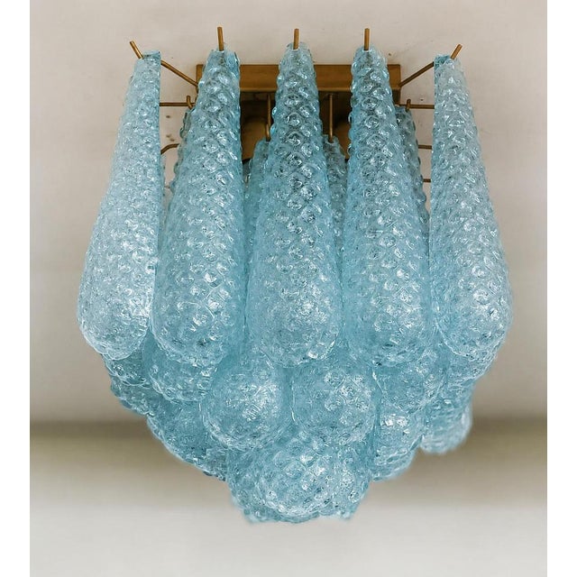 1980s Italian Murano Glass Chandeliers, 1980s, Set of 2 For Sale - Image 5 of 12