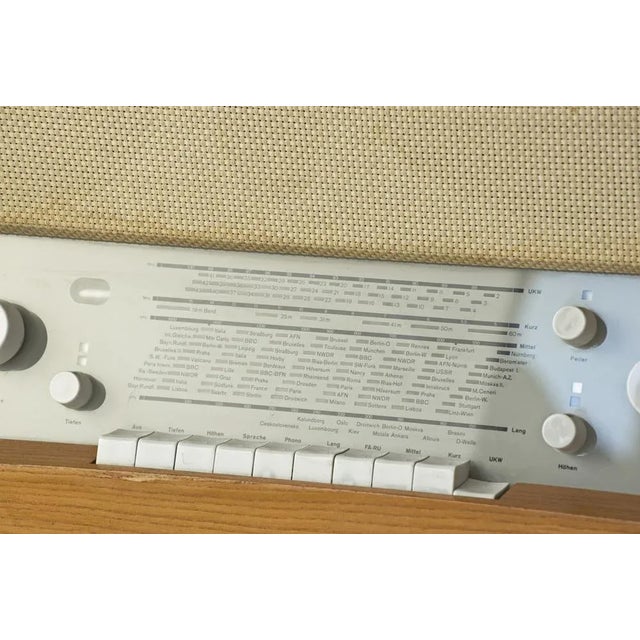 Wood Table Receiver Ts 3 by Herbert Hirche for Braun, Germany, 1957 For Sale - Image 7 of 8