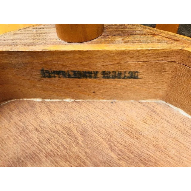 Brown Wooden Dining Chairs from Erco, 1960s, Set of 3 For Sale - Image 8 of 11