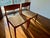 Brown Mid-Century Modern Poul Hundevad for Hundevad & Co. (Hu) Expanding Teak Dining Table and Two Matching Woven Paper Cord Chairs. Made in Denmark. For Sale - Image 8 of 14