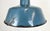 Industrial Blue Enamel Factory Lamp with Cast Iron Top, 1960s For Sale - Image 4 of 16