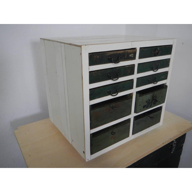 Table Chest of 10 Drawers, 1980 For Sale - Image 3 of 13
