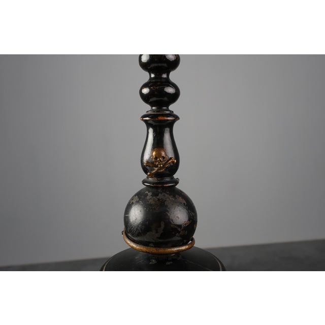 Antique French Wood and Brass Crucifix, 1800s For Sale - Image 4 of 14