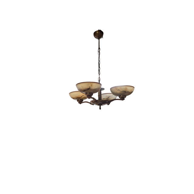 Model 1202 Chandelier by Paavo Tynell, 1940s For Sale - Image 14 of 15