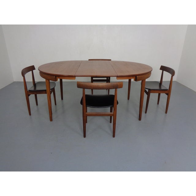 Roundette Teak Table & Chairs from Hans Olsen, Denmark, 1950sm, Set of 5 For Sale - Image 6 of 18