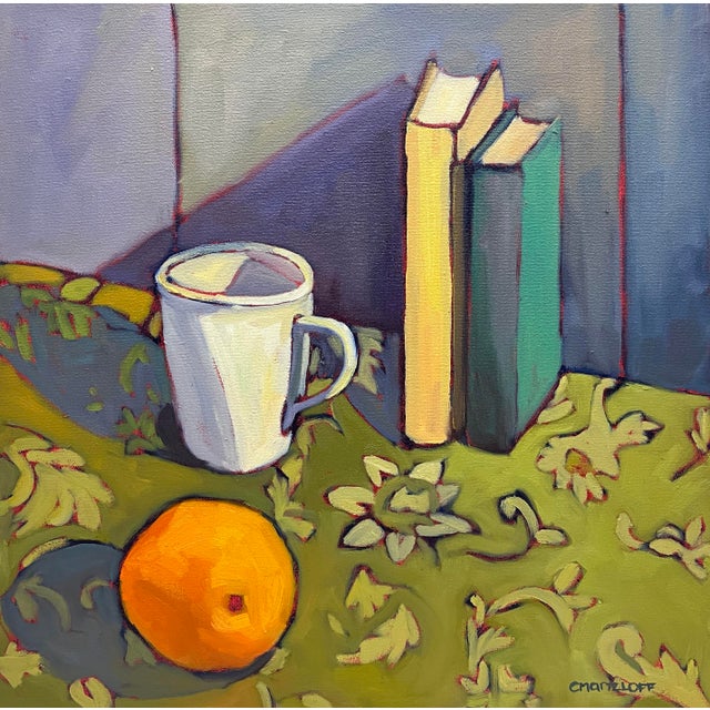 Stolen Moments, Original Oil Painting 14" X 14" For Sale