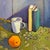 Stolen Moments, Original Oil Painting 14" X 14" For Sale