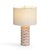 The Lassy Pink Ribbon Capiz Shell Table Lamp brings a cheerful glow and a touch of whimsy to any space. Natural Capiz...