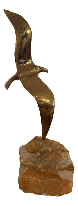 Flying Bird Sculpture by Curtis Jeré, 1970s