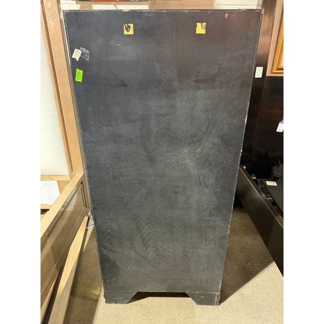 Chinoiserie Floral Painted Chinoiserie Cabinet For Sale - Image 3 of 7