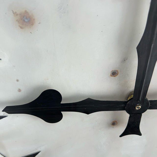 1930s Large Industrial Factory Clock, 1930s For Sale - Image 5 of 9