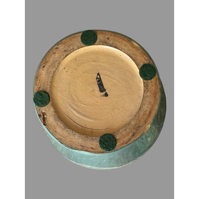Large & Impressive Vintage Fulper Double Handled 12" Art Pottery Vase For Sale - Image 6 of 12