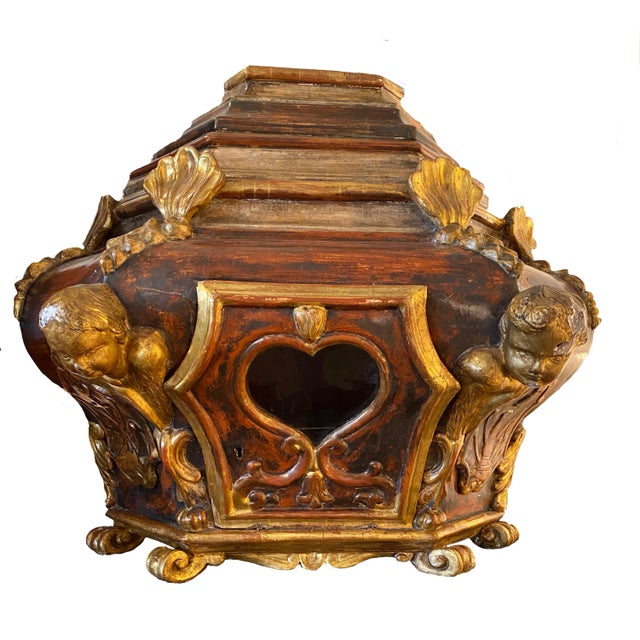 Cinnamon 18th Century Italian Reliquary For Sale - Image 8 of 8