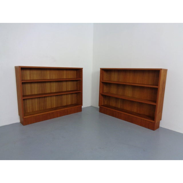 Contemporary Freestanding Teak Bookcase, Denmark, 1960s For Sale - Image 3 of 18