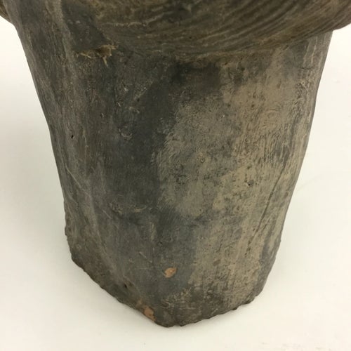 Vintage Clay Chinese Art Warrior Bust Head Art Sculpture