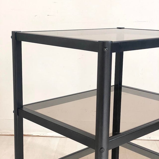 Black Vintage Serving Cart in Metal, 1970s For Sale - Image 8 of 10