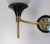 Black French Double Sconces in Brass and Black Metal with Opaline Glass Shades, 1960s, Set of 2 For Sale - Image 8 of 15