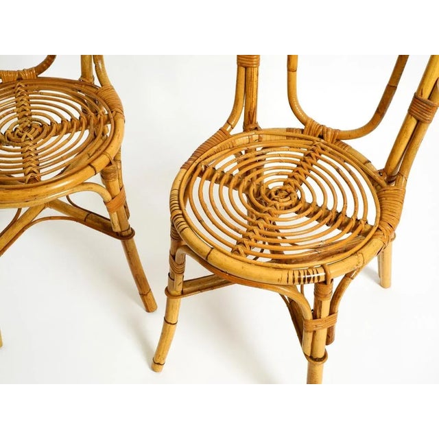Italian Bamboo Chairs, 1960s, Set of 2 For Sale - Image 6 of 18