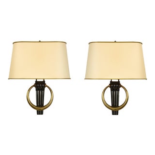Bespoke Bronze Sconces in the French 40s Manner - a Pair For Sale