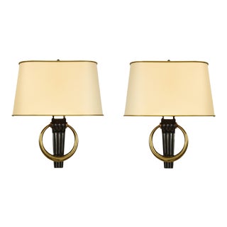 Bespoke Bronze Sconces in the French 40s Manner - a Pair For Sale