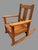 Arts & Crafts Signed Limbert Vintage Mission Oak Arts & Crafts Childs Rocking Chair For Sale - Image 3 of 12