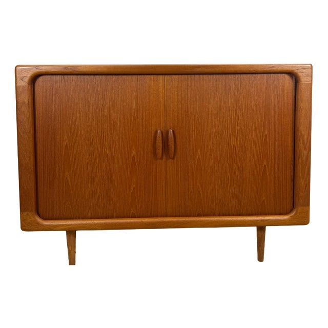 Teak Sideboard with Retractable Doors by Dyrlund, Denmark, 1960 For Sale