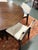 Early 21st Century Set of 5 Restoration Hardware Barlas Baylar Saddle Brown Oak Art Deco Dining Chairs For Sale - Image 5 of 9