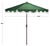 Modern Torsa 9 Ft Crank Umbrella, Green/Brown Pole For Sale - Image 3 of 9