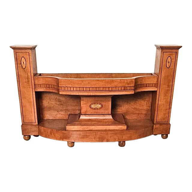 Edwardian Satinwood Plant Stand, England Circa 1900 For Sale