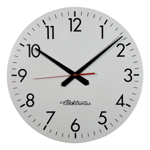 Large Vintage Office Wall Clock from Elektročas, 1990s