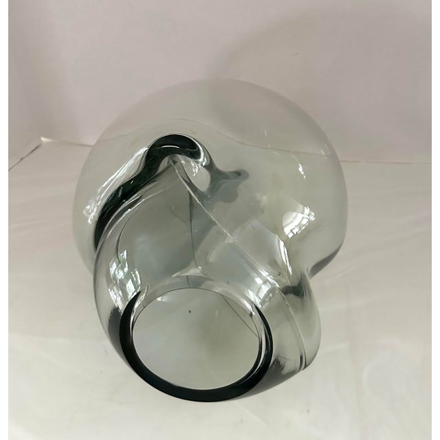 1980’s New Mexico artist, John Bingham free form sculpture. Heavy clear glass measuring 12” x 11” x 9”. Artist signed....