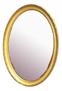 Victorian Oval Gilt Mirror