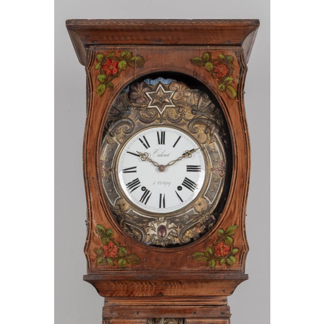 19th Century 19th Century French Comtoise or Grandfather Clock For Sale - Image 5 of 15