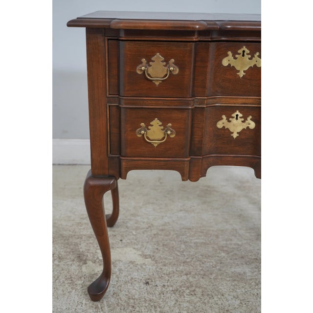 Wood Pennsylvania House Blockfront Cherry Lowboy For Sale - Image 7 of 12