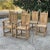 Set of 6 Rustic Antique Country French Dining Chairs Includes 2 Armchairs For Sale - Image 4 of 13