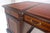 Large Double Pedestal Embossed Leather Top Mahogany Partners Desk MINT For Sale - Image 9 of 14