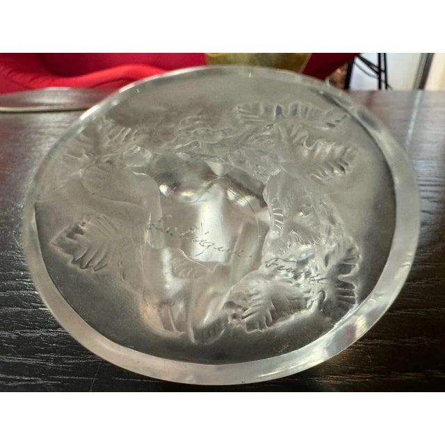 1960s Diana and Pan the Faun Crystal Sculpture from Lalique France, 1960s For Sale - Image 5 of 8