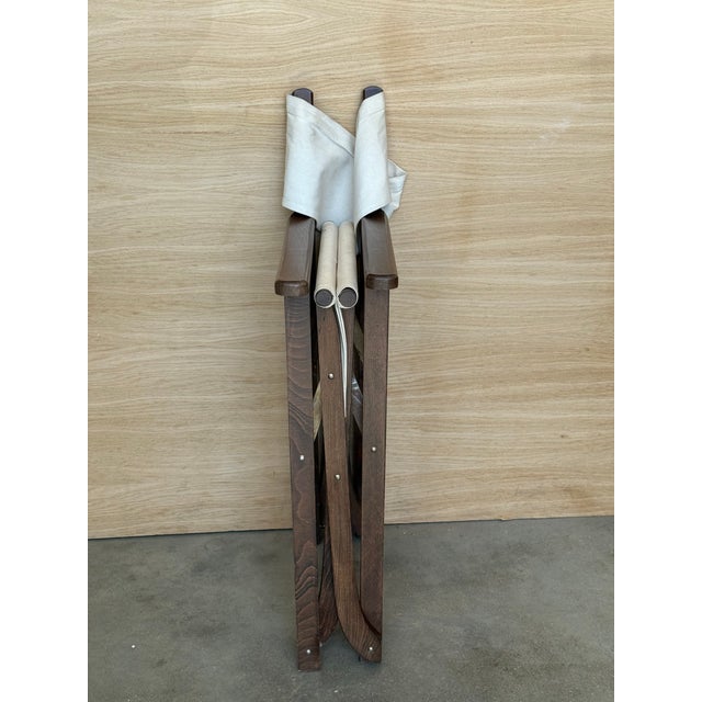 1930s Set of 5 Edwardian Canvas Directors Chairs, Loft and Garden Style Chairs For Sale - Image 11 of 11