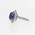 4cts Blue Sapphire Ring With Natural Diamonds Accents: Solid 14k Gold, 8x6mm For Sale In Columbus - Image 6 of 7