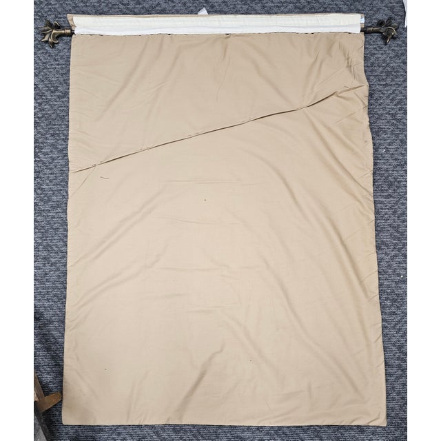 20th Century Flemish Style Wall Tapestry With Hanging Bar For Sale - Image 9 of 11